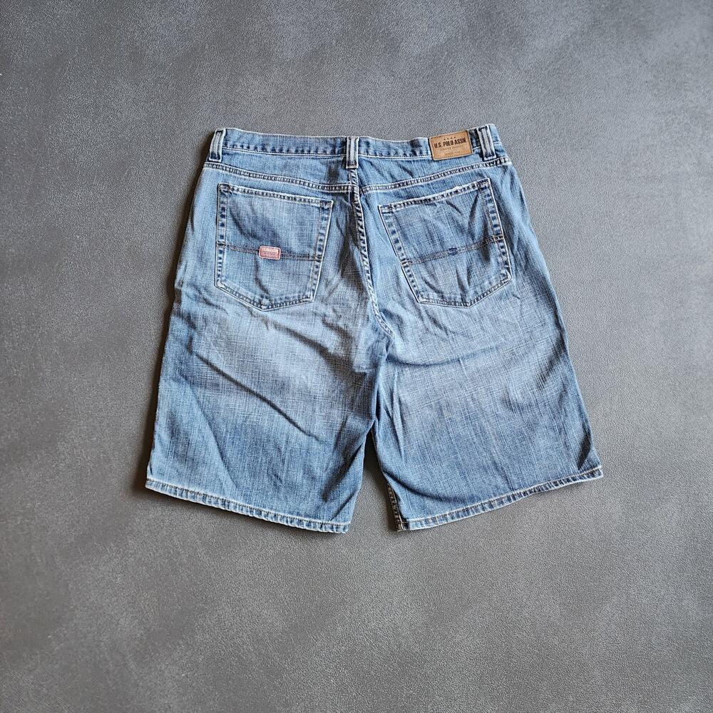 Vintage Y2K US Polo ASSN Blue Denim Jean Shorts 38